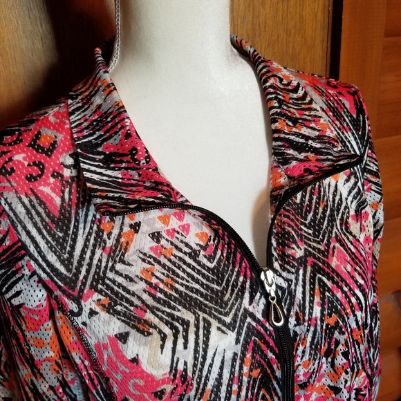 Christopher and Banks Swim Bathing Suit Mesh Coverup Multicolored Sz M - Picture 3 of 8